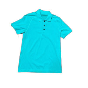Lululemon Heathered Blue Mint TECH POLO Short Sleeve Shirt